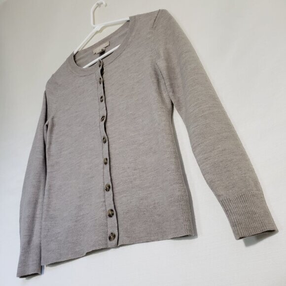 Banana Republic Wool Taupe Button Down Cardigan Size XS - Picture 4 of 7